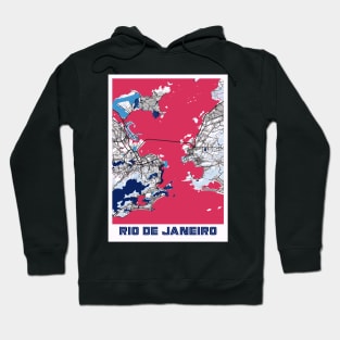 Rio De Janeiro - Brazil MilkTea City Map Hoodie